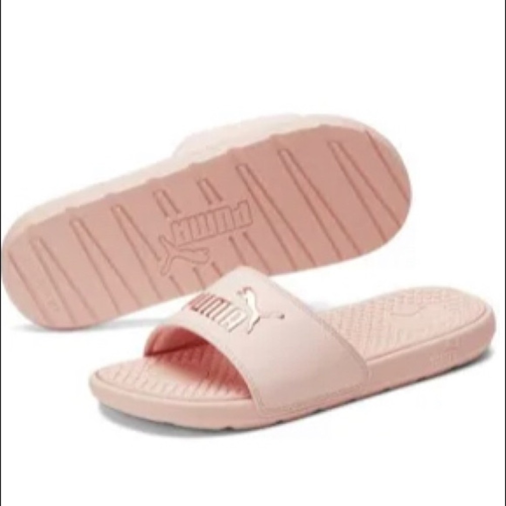 Pink Puma Slides